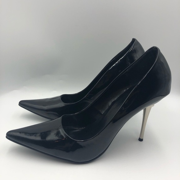 Highest Heel Collection Women's Black Patent Pump - Picture 5 of 9